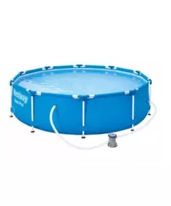 Piscina fuori terra rotonda bestway "steel pro" 366x76 con pompa e filtro a cartuccia - cod. 56681